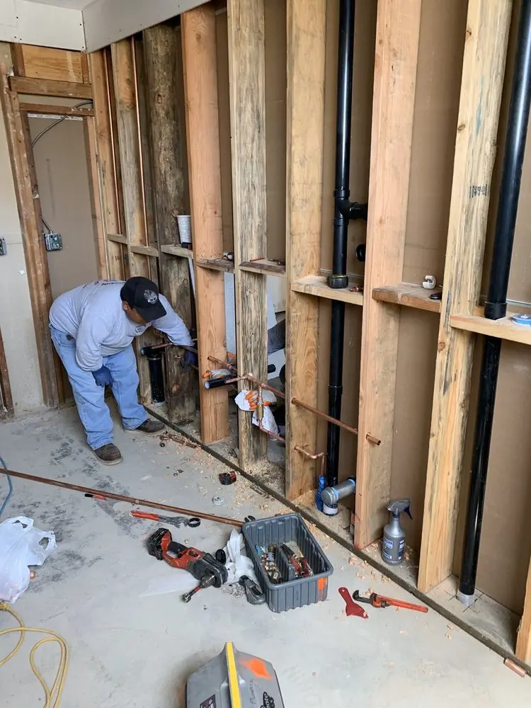 Commercial rough-in plumbing for Gas Line Repair in Elkton